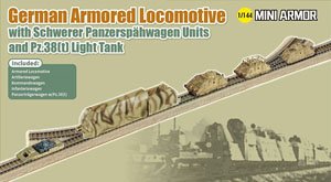 WW.II ドイツ軍 装甲機関車装甲列車ユニット & Pz.38(T) 戦車 (プラモデル)