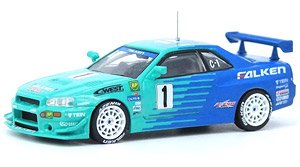 Skyline GT-R R34 #1 `FALKEN` Super Taikyu 2001 Winter (Diecast Car)