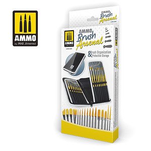 Ammo Brush Arsenal - Brush Organization & Protective Storage (Hobby Tool)