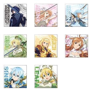 Sword Art Online: Alicization - War of Underworld Square Can Badge Vol.4 (Set of 8) (Anime Toy)