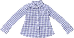 PNS Angelic Sigh Mama`s Shirt (Blue Check) (Fashion Doll)