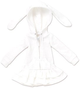 PNS Usamimi Hood Dress (White) (Fashion Doll)