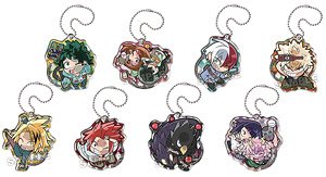 Pita! Deformed My Hero Academia Shopping! Acrylic Key Ring (Set of 8) (Anime Toy)