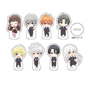 Acrylic Petit Stand [Fruits Basket] 05 Japanese Sweets Ver. Box (Mini Chara) (Set of 8) (Anime Toy)