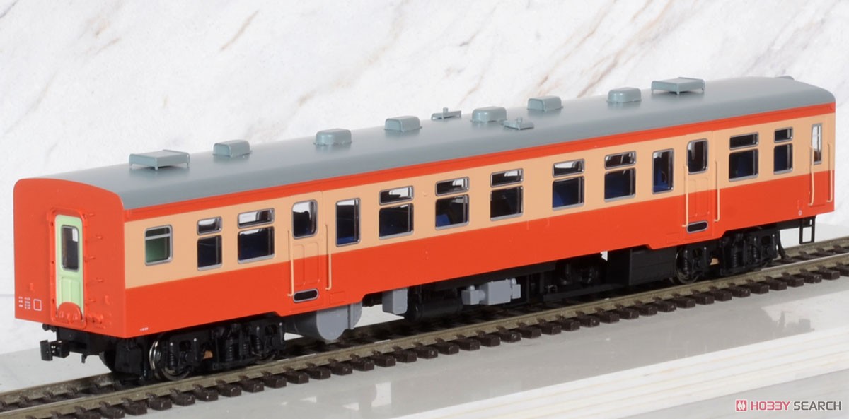 1/80(HO) KIHA25 Double Window (Vermilion, Cream) DT22 Bogie, w/Motor (Pre-colored Completed) (Model Train) Item picture3