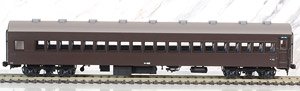 1/80(HO) Passenger Car Type SUHA44 Coach (J.N.R. Grape Color #2) (Easy Renewaled Design/Door and Sash Original Form) (Plastic Product) (Model Train)