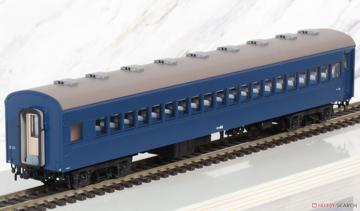 1/80(HO) Passenger Car Type SUHA44 Coach (J.N.R. Blue Color #15) (Easy Renewaled Design/Door and Sash Original Form) (Plastic Product) (Model Train) Item picture2