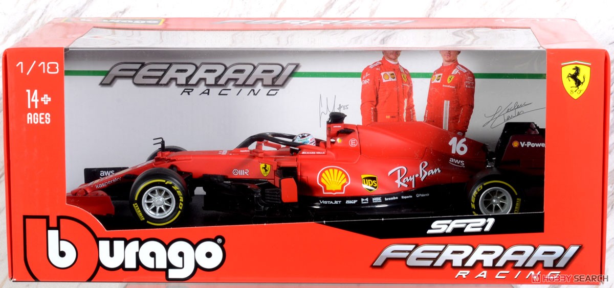 Ferrari SF21 (2021) No,16 C.Leclerc (Diecast Car) Package2