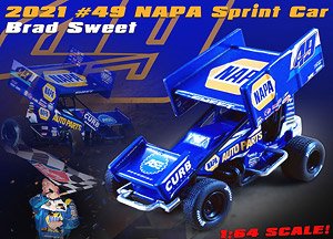 2021 #49 NAPA Sprint Car - Brad Sweet (ミニカー)