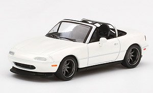 Mazda Miata MX-5 (NA) Tuned Version Classic White (RHD) (Diecast Car)