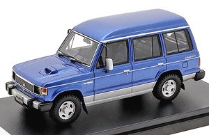 Mitsubishi Pajero Estate Wagon XL (1988) Malacca Blue / Grace Silver (Diecast Car)