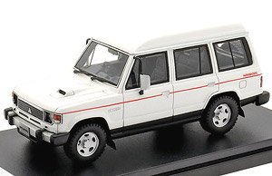 MITSUBISHI PAJERO ESTATE WAGON XL (1988) ソフィアホワイト/ソリッドブラック (ミニカー)