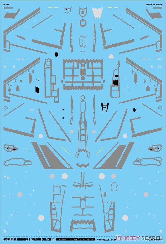 航空自衛隊 F-35A ライトニング II 「コーションデータ 2021」 (デカール) 商品画像1