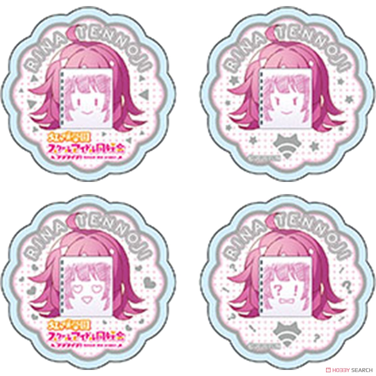 Love Live! Nijigasaki High School School Idol Club Rina-chan Board Acrylic Clip Set (Anime Toy) Item picture1