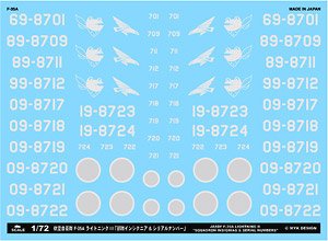 JASDF F-35A Lightning II Squadron Insignias & Serial Numbers 2021 (Decal)