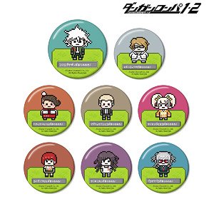 Danganronpa 1-2 Reload Trading Pixel Art Motif Can Badge Ver.D (Set of 8) (Anime Toy)