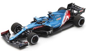 Alpine A521 No.14 Alpine F1 Team Hungarian GP 2021 Fernando Alonso (Diecast Car)