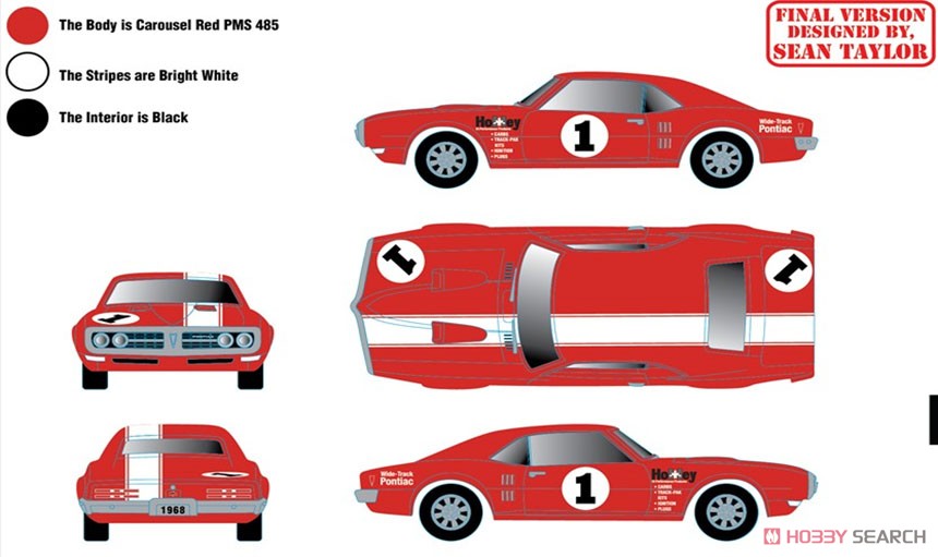 1968 Pontiac Firebird 400 H.O.HOLLEY - Carousel Red (ミニカー) その他の画像1