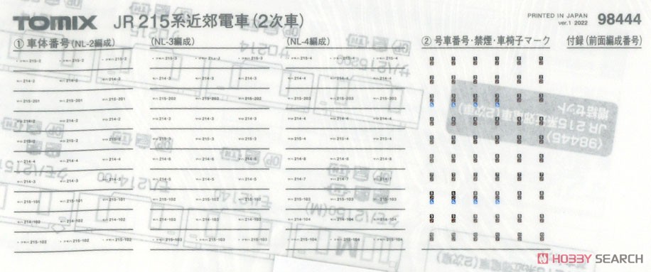 JR 215系 近郊電車 (2次車) 基本セット (基本・4両セット) (鉄道模型) 中身2