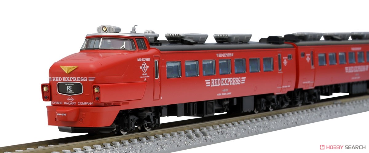 JR 485系 特急電車 (クロ481-100・RED EXPRESS) セット (6両セット) (鉄道模型) 商品画像11