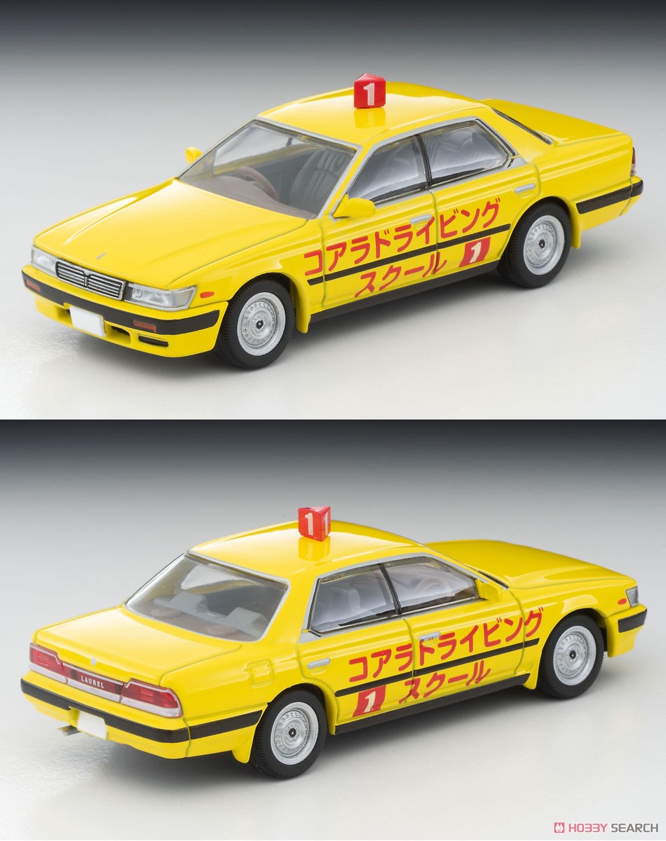 TLV-N260a 日産ローレル 教習車 (黄色) 92年式 (ミニカー) 商品画像1