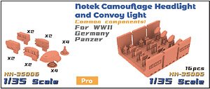WWII ドイツ戦車用ノテックライト&テールライトセット (プラモデル)