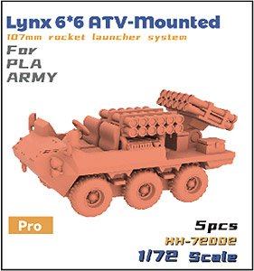 Lynx 6x6 ATV-Mounted 107mm Rocket Launcher system for PLA Army (Plastic model)