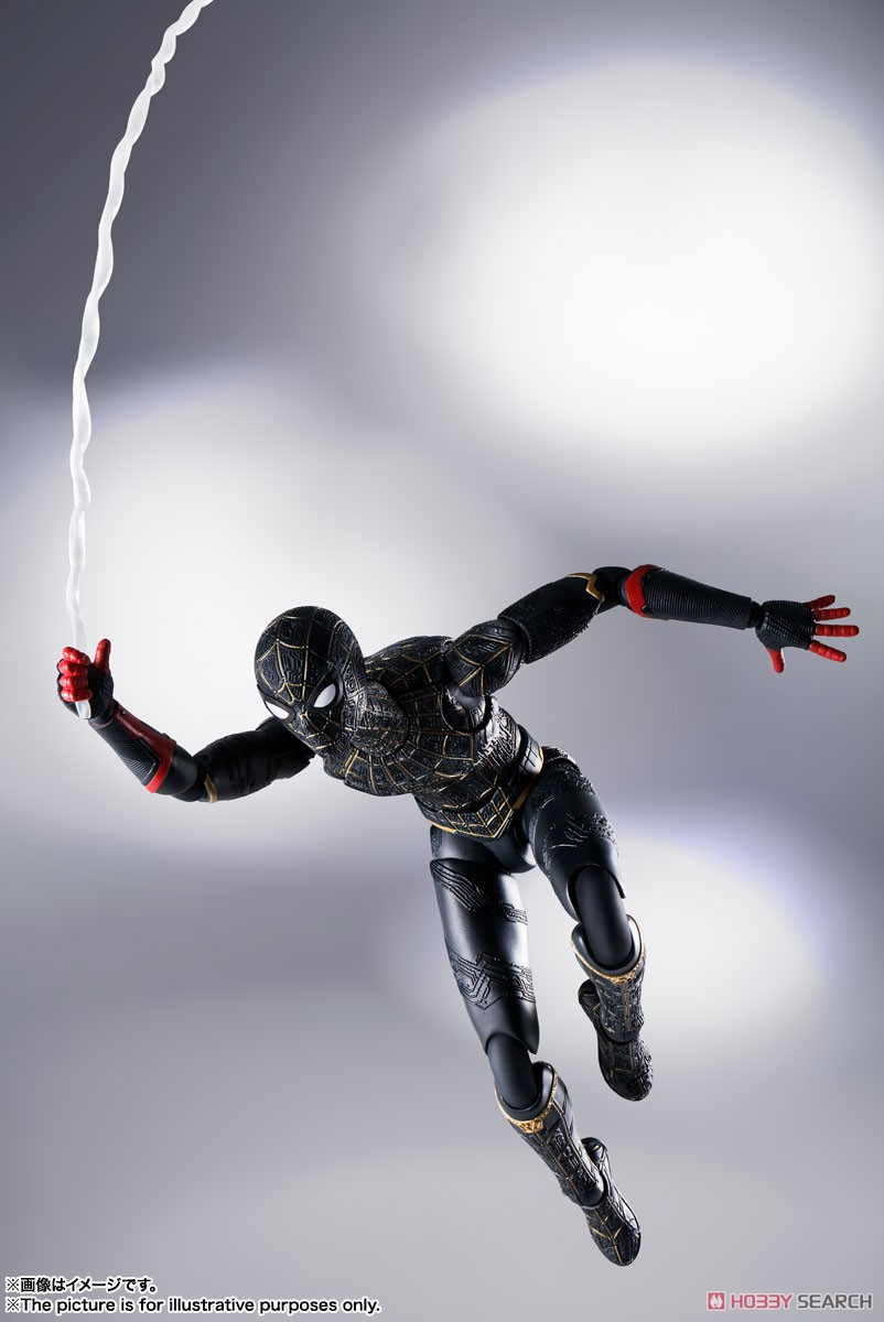 S.H.フィギュアーツ スパイダーマン［ブラック＆ゴールドスーツ］(スパイダーマン：ノー・ウェイ・ホーム) (完成品) 商品画像6