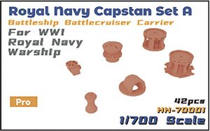 Royal Navy Capstan Set A Battleship Battlecuiser Carrier for WWI Royal Navy War Ship (Plastic model)