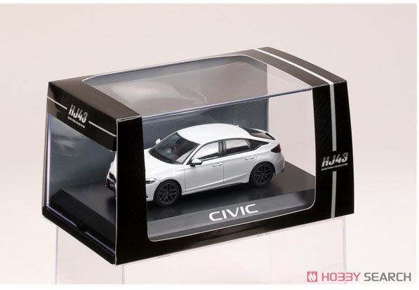 Honda CIVIC 2021 プラチナホワイト・パール (ミニカー) パッケージ1