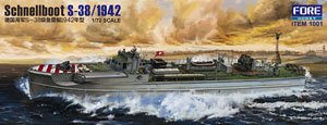 ドイツ海軍 シュネルボート S-38型 高速戦闘艇 1942年 (プラモデル)