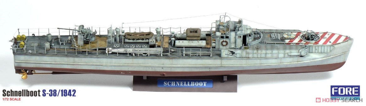 ドイツ海軍 シュネルボート S-38型 高速戦闘艇 1942年 (プラモデル) 商品画像1