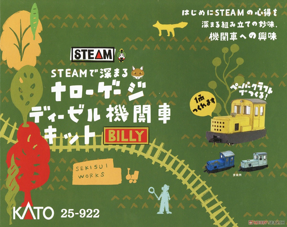 (HOe) Deepening with STEAM Narrow Diesel Locomotive `Billy` Kit (Unassembled Kit) (Model Train) Package1