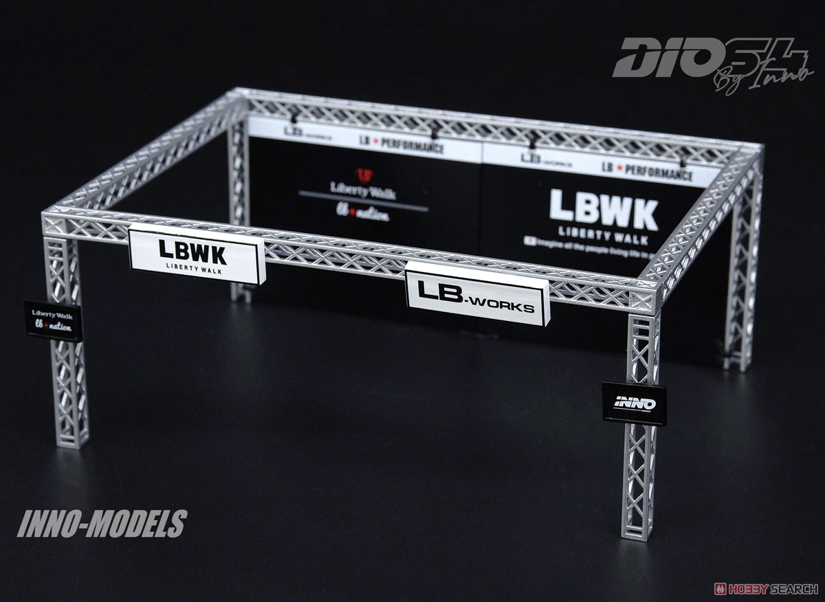 LBWK オートサロン ジオラマ 997 LBWK Chrome、フィギュア3体付属 (ミニカー) 商品画像5