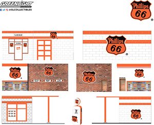 Mechanic`s Corner Series 9 - Vintage Gas Station - Phillips 66 (Diecast Car)