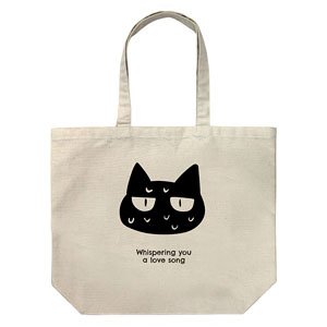 Whispering You a Love Song Cat Large Tote Natural (Anime Toy)