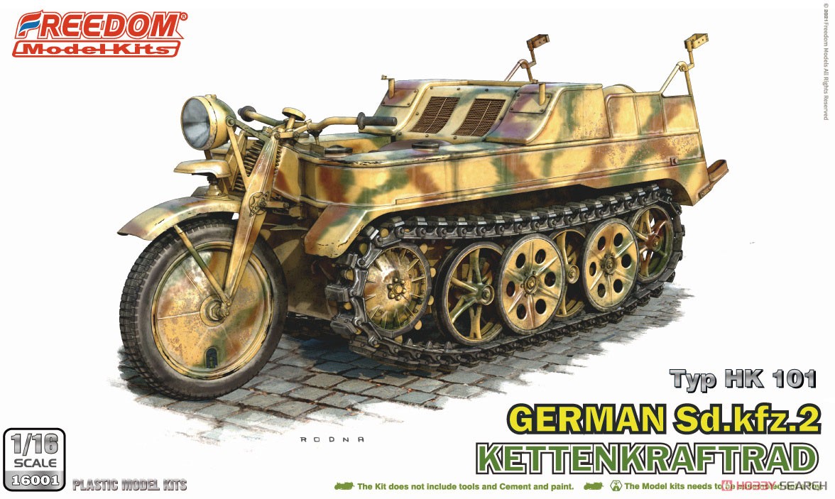 WW.II German Sdkfz.2 Kettenkraftrad (Plastic model) Package1