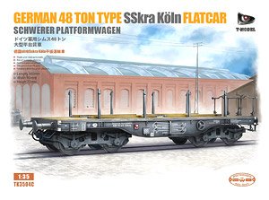 German 48t Type SSkra Koln Flatcar (Plastic model)