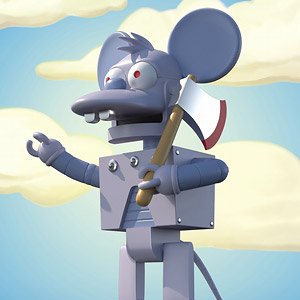The Simpsons/ Robot Itchy Ultimate 8inch Action Figure (Completed)