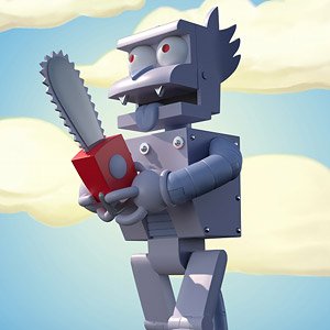 The Simpsons/ Robot Scratchy Ultimate 8inch Action Figure (Completed)