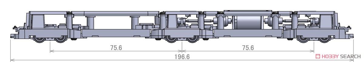 TM-LRT05 鉄道コレクション Nゲージ動力ユニット LRT用5連接 (鉄道模型) その他の画像1