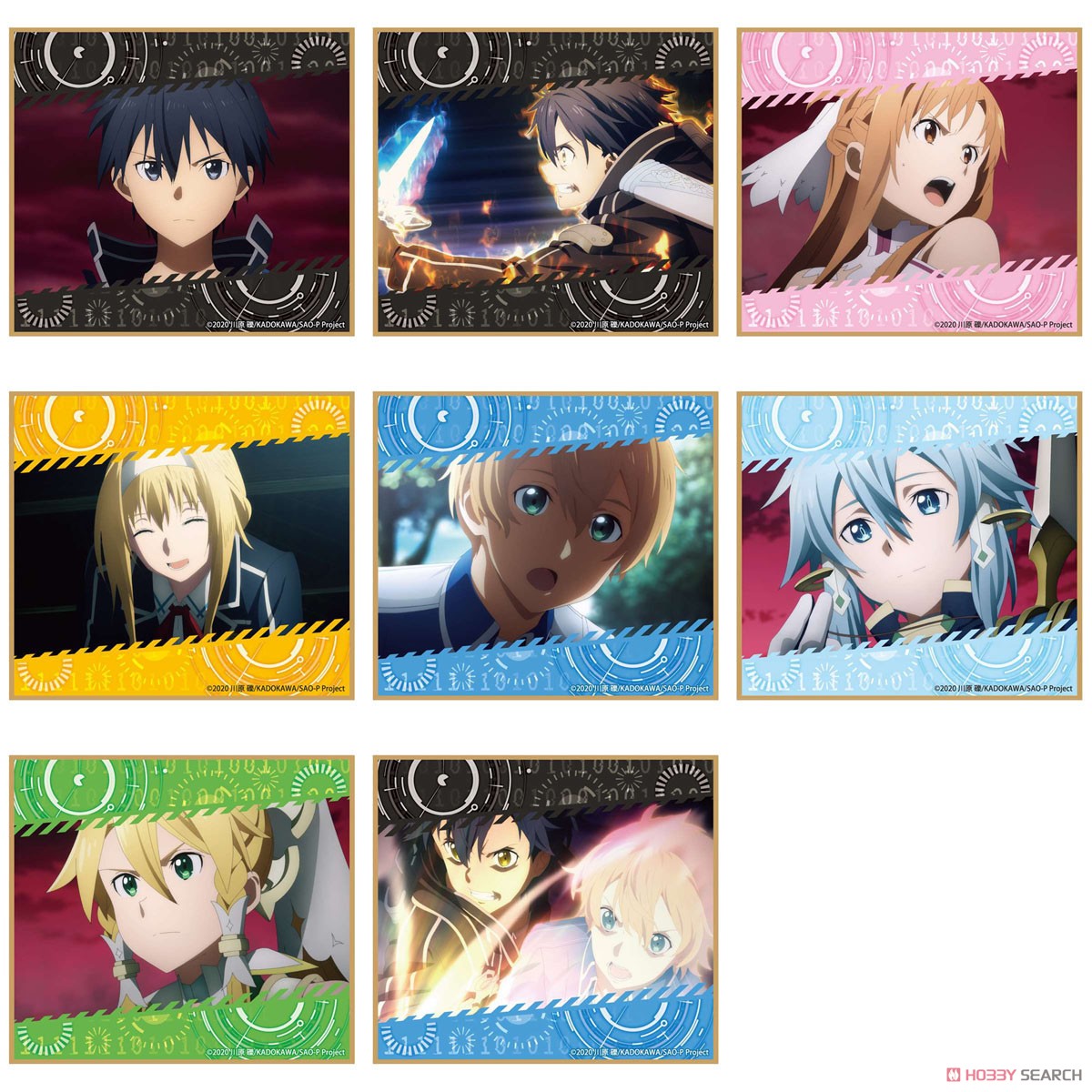 Sword Art Online: Alicization - War of Underworld Mini Colored Paper Vol.3 (Set of 8) (Anime Toy) Item picture1