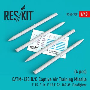 CATM-120B/C 訓練用キャプティブミサイル (4個入) (プラモデル)