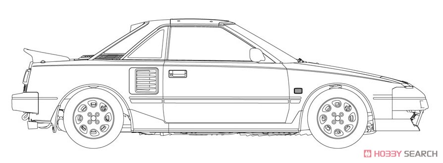 トヨタ MR2 (AW11) 後期型 G-リミテッド スーパーチャージャー (Tバールーフ) (プラモデル) その他の画像12