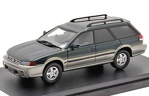 SUBARU LEGACY GRAND WAGON (1996) ビンテージグリーン・マイカ/グレーオパール (ミニカー)