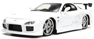 F&F 1993 マツダ RX-7 ホワイト/HKSロゴ (ミニカー)