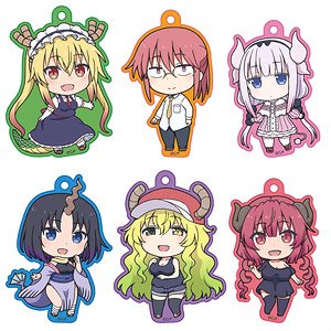 Miss Kobayashi`s Dragon Maid Trading Acrylic Chain (Set of 6) (Anime Toy)
