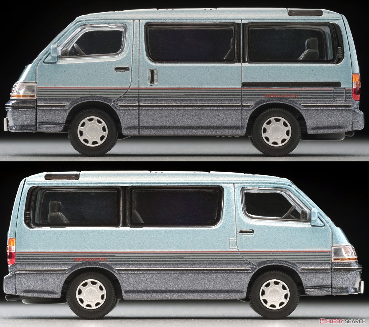 TLV-N208c Toyota Hiace Wagon Super Custom (Light Blue./Navy) (Diecast Car) Item picture2