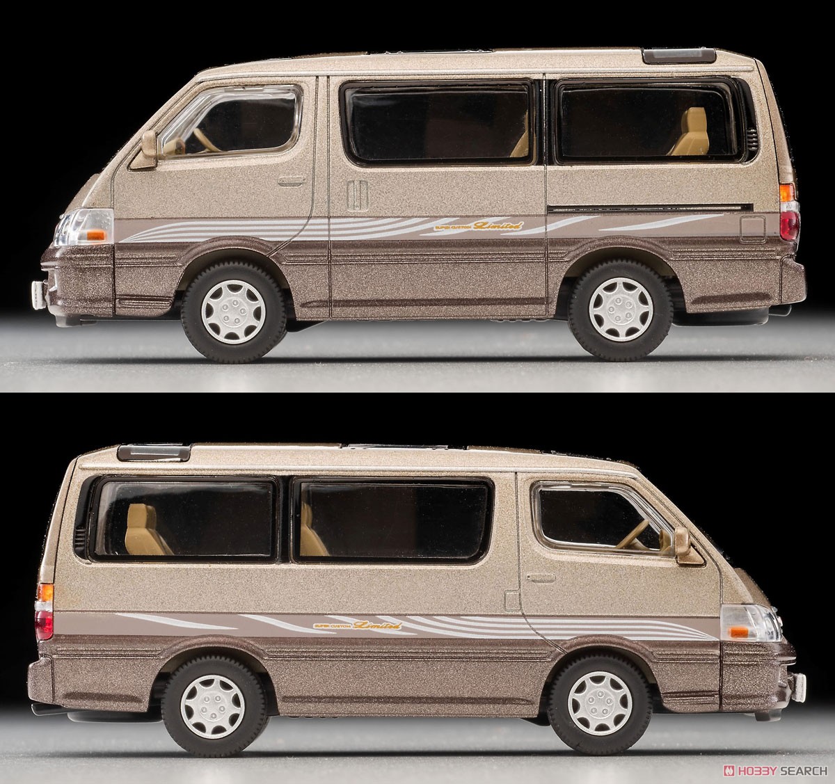 TLV-N216c トヨタ ハイエースワゴン スーパーカスタムリミテッド (ベージュ/茶) (ミニカー) 商品画像2