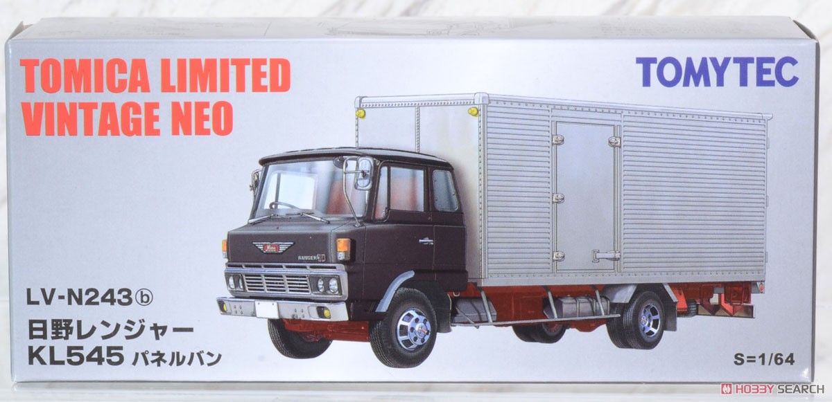 TLV-N243b Hino Ranger KL545 Panel Van (Black) (Diecast Car) Package1
